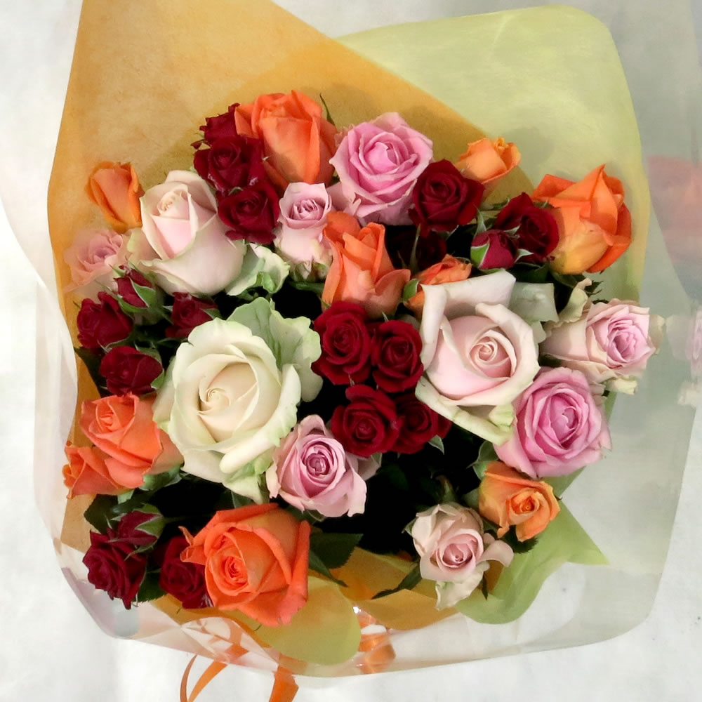 おまかせ花束 4800円 バラの花束 薔薇の花束 ローズギフト フラワーギフト 熊谷園芸